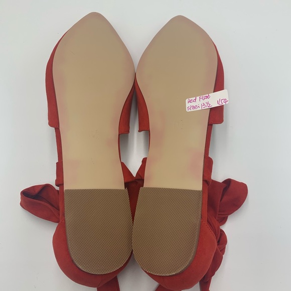 Red Ballet Vintage Comfortable Flats Soft Suede - Picture 10 of 10